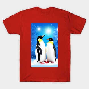 Penguins in Snowfall T-Shirt